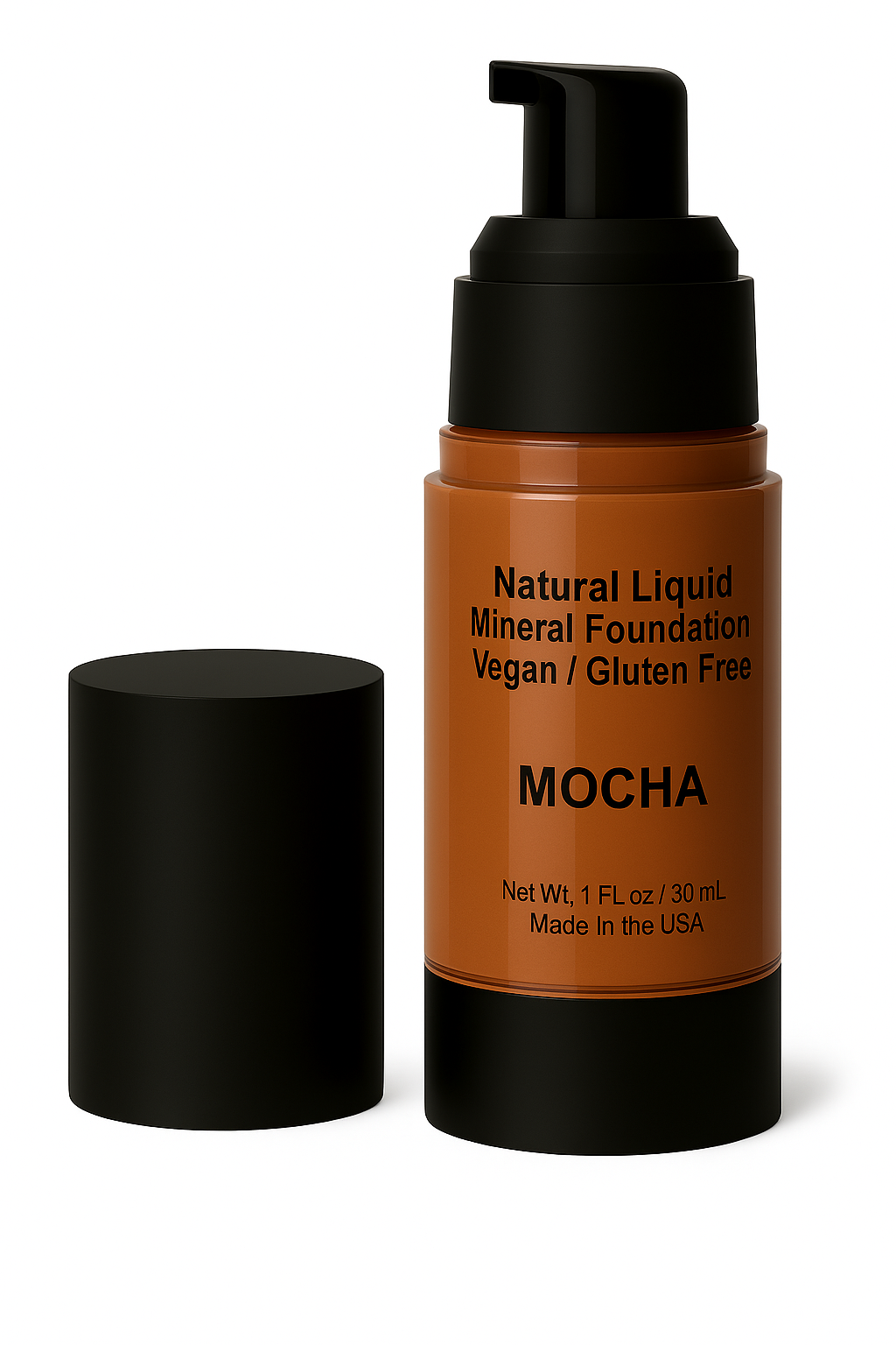 Natural Liquid Mineral Foundation - Mocha