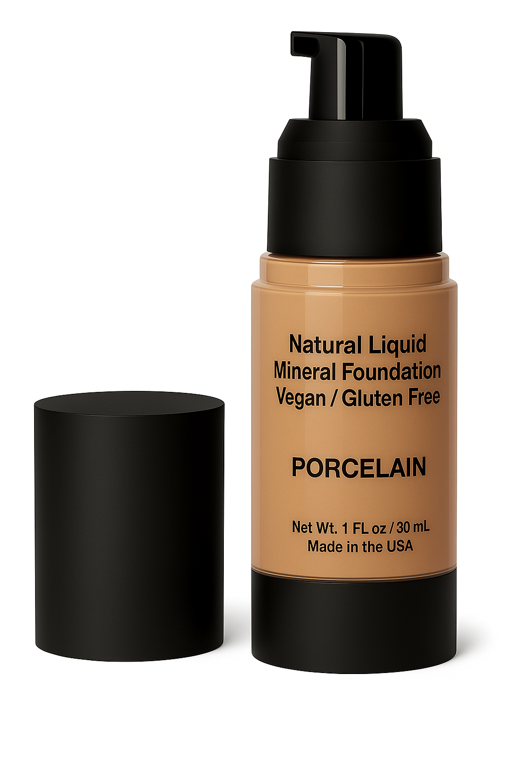 Natural Liquid Mineral Foundation - Porcelain