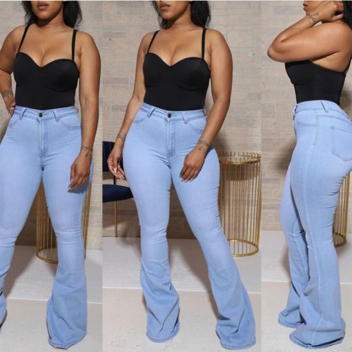 Trendy and Best Design Long Flare Jean Pants - Image 3