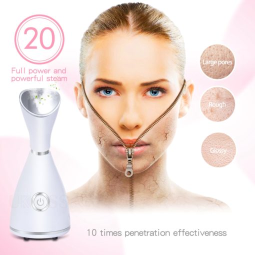 Portable Nano Ionic Facial Steamer Warm Mist Face Cleaner Home Skin Spa Steamers - Image 5