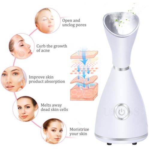 Portable Nano Ionic Facial Steamer Warm Mist Face Cleaner Home Skin Spa Steamers - Image 4