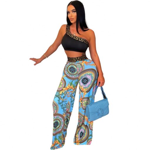 SkinBodyU Two-piece Slim Fit Printed Two Piece Set - Image 4